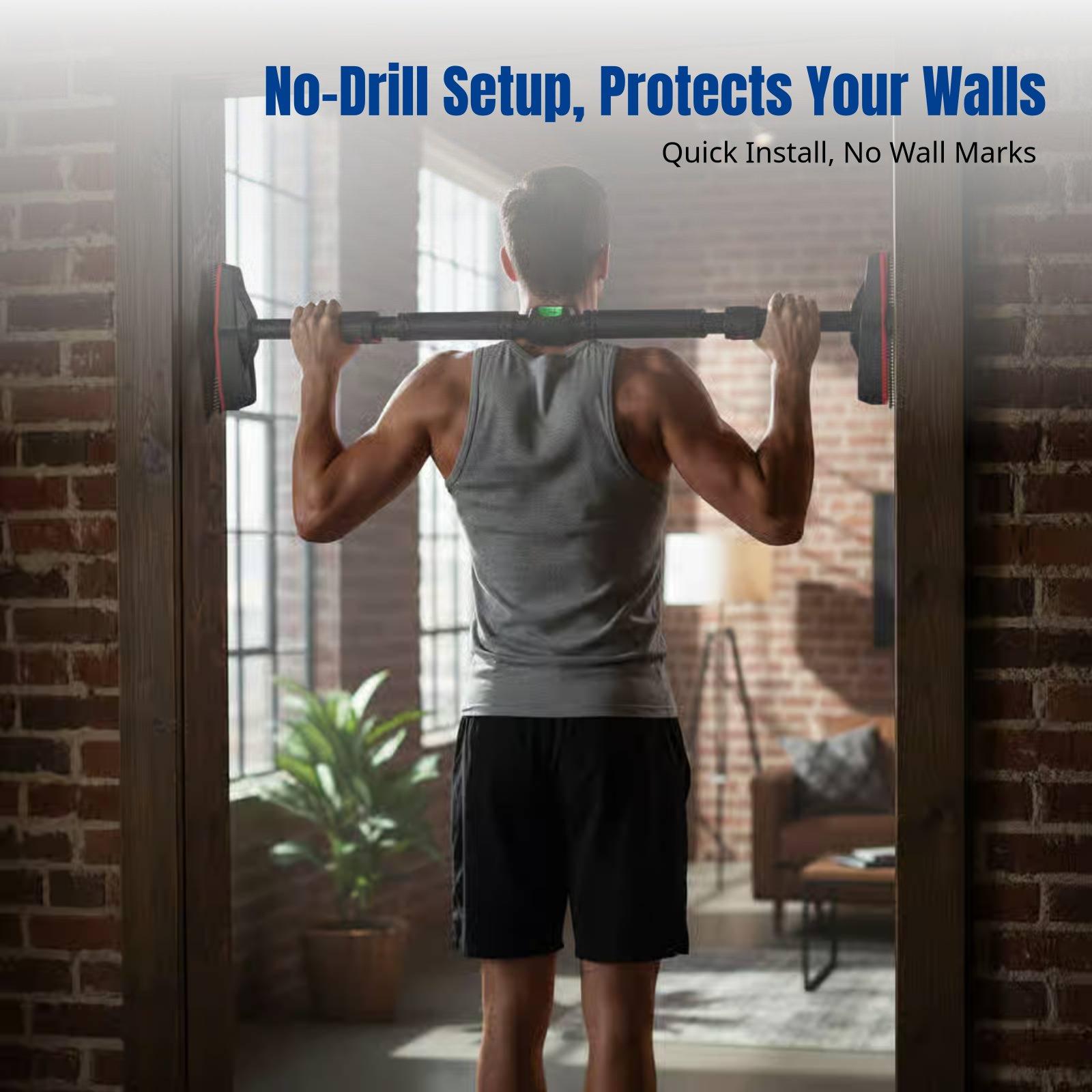 Pull Up Bar Grip - Wytrzymały drążek do podciągania montowany na