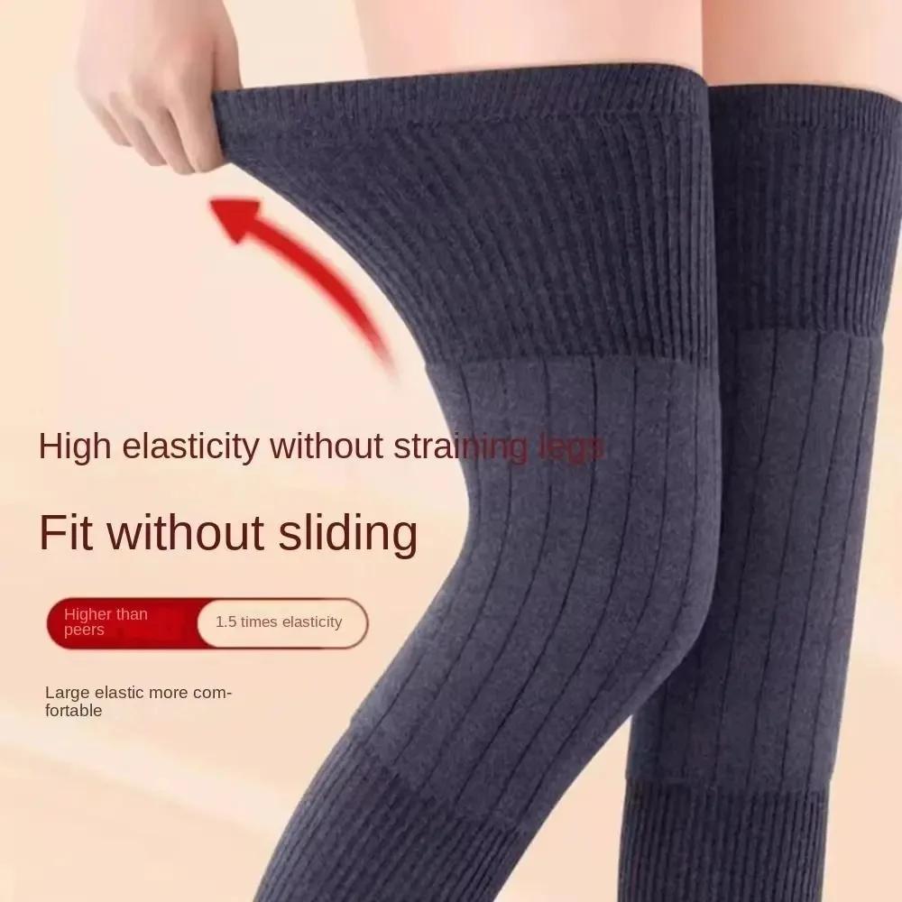 Knee Sleeve Pair - 1 Para Grubych, Ciepłych Wełnianych Ochraniaczy