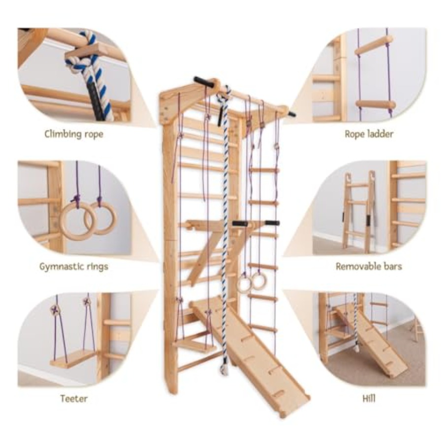 Drążki do ćwiczeń na ścianę w  – Gymnastic Ring Wood recenzja i cena