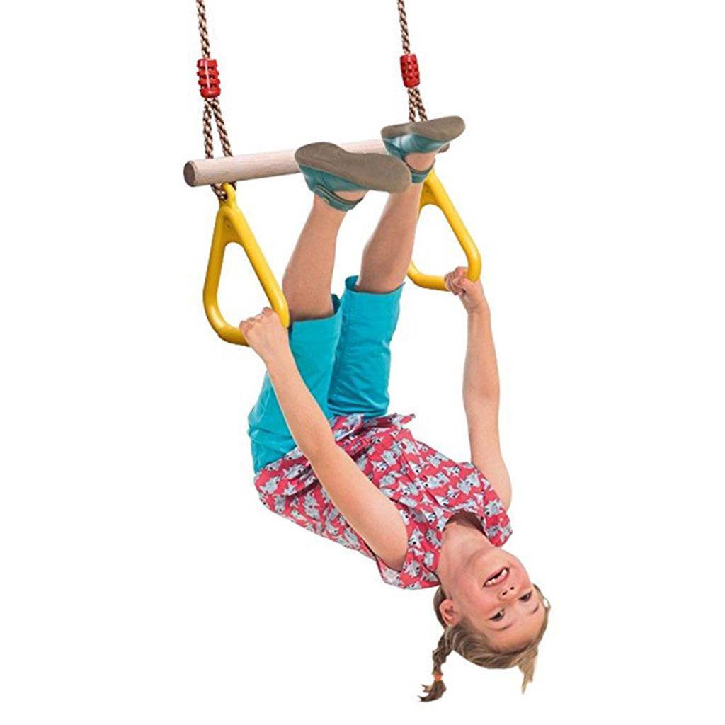 Zestawy huśtawek do zabawy wew – Gymnastic Ring Wood recenzja i cena